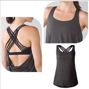 LuLuLemon heather tank top with built in bra